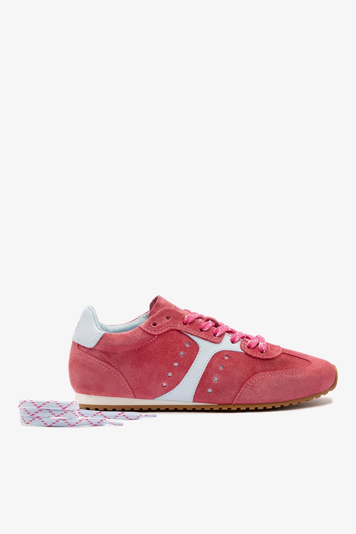 Stella Sneaker In Lampone Suede - Larroude