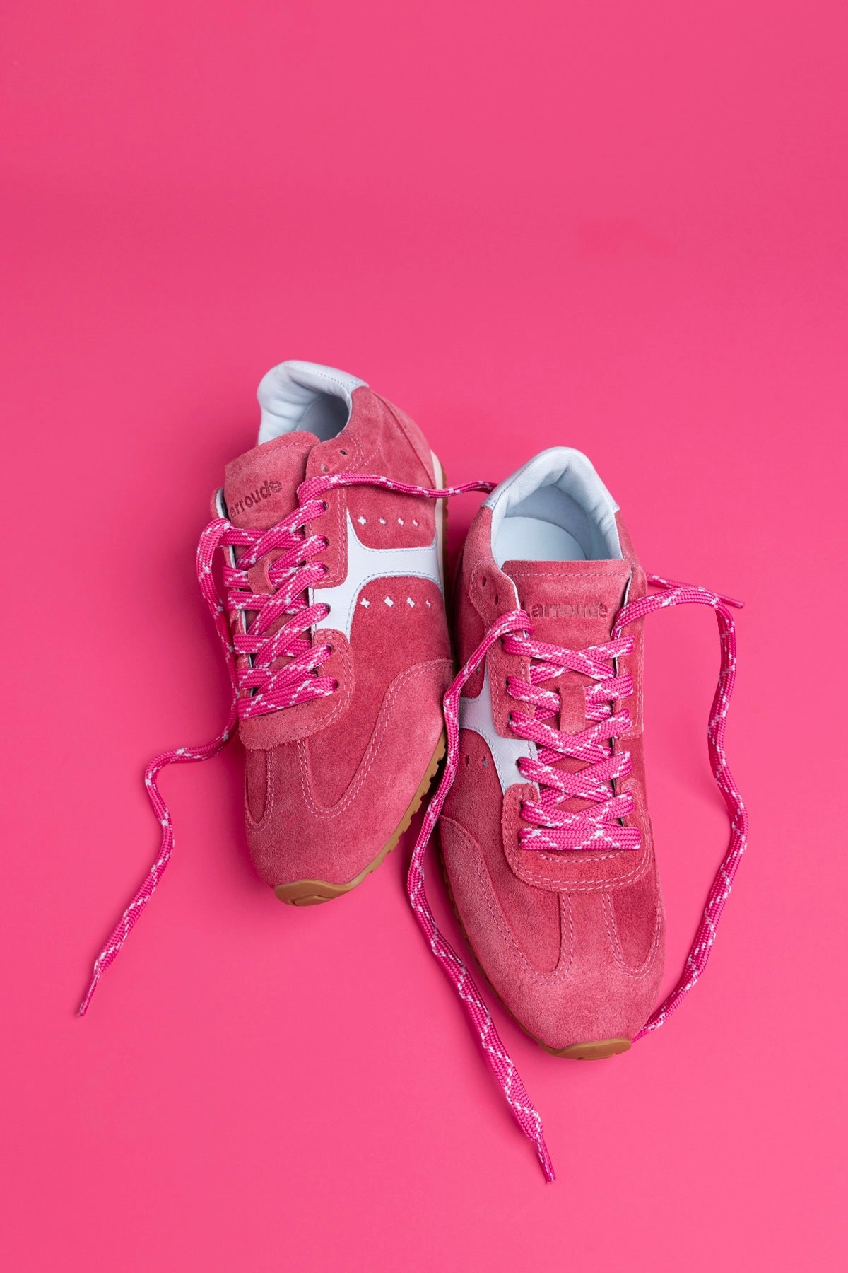 Stella Sneaker In Lampone Suede - Larroude