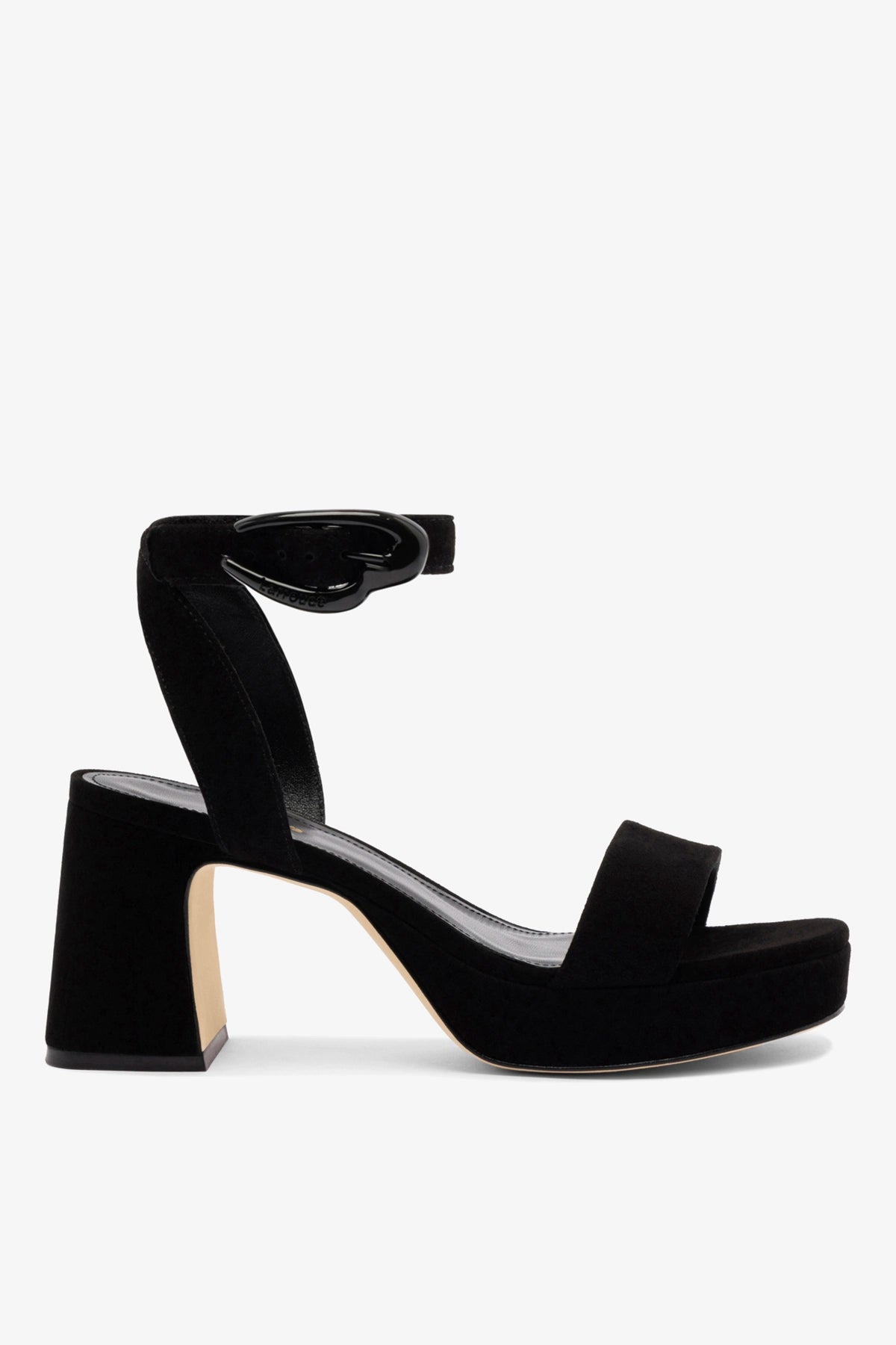 Dolly Verona Low Sandal In Black Suede - Larroude