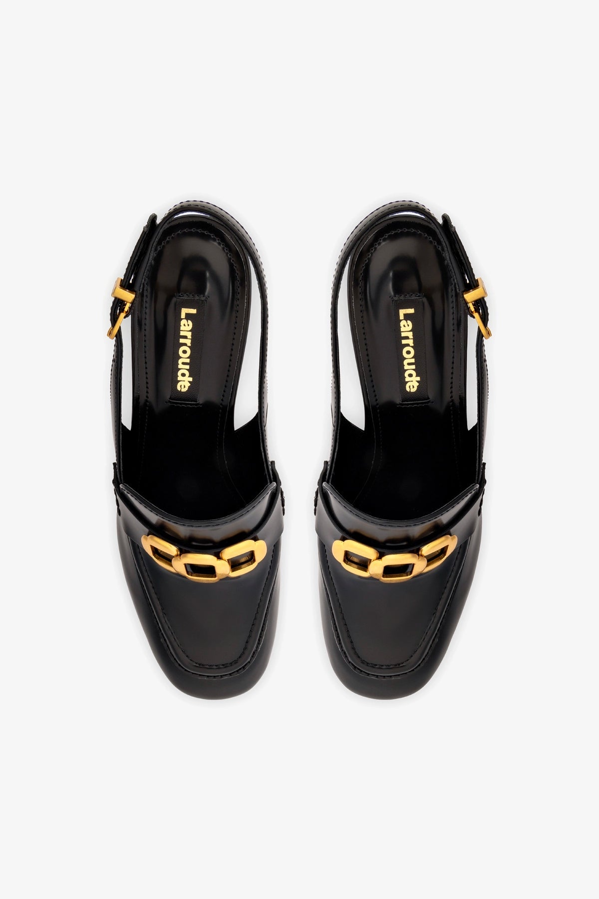 Harrington Loafer Hi In Black Box Leather - Larroude