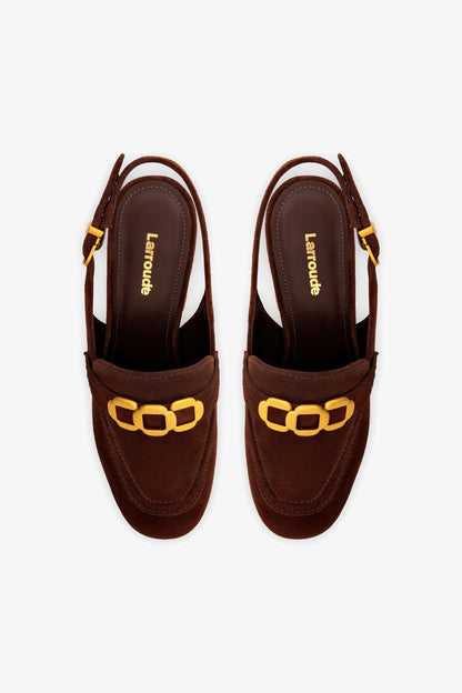 Harrington Loafer Hi In Brown Suede - Larroude