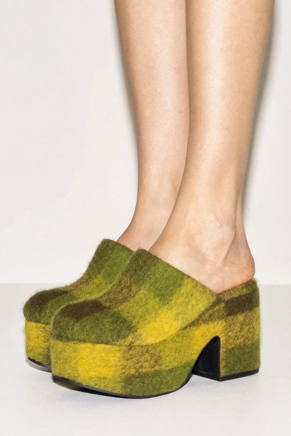 Miso Platform Clog Cactus Printed Felt - Larroude