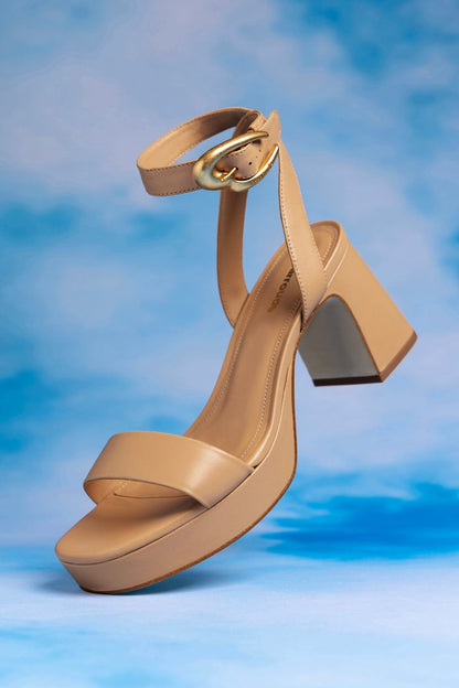 Dolly Verona Low Sandal In Tan Leather - Larroude
