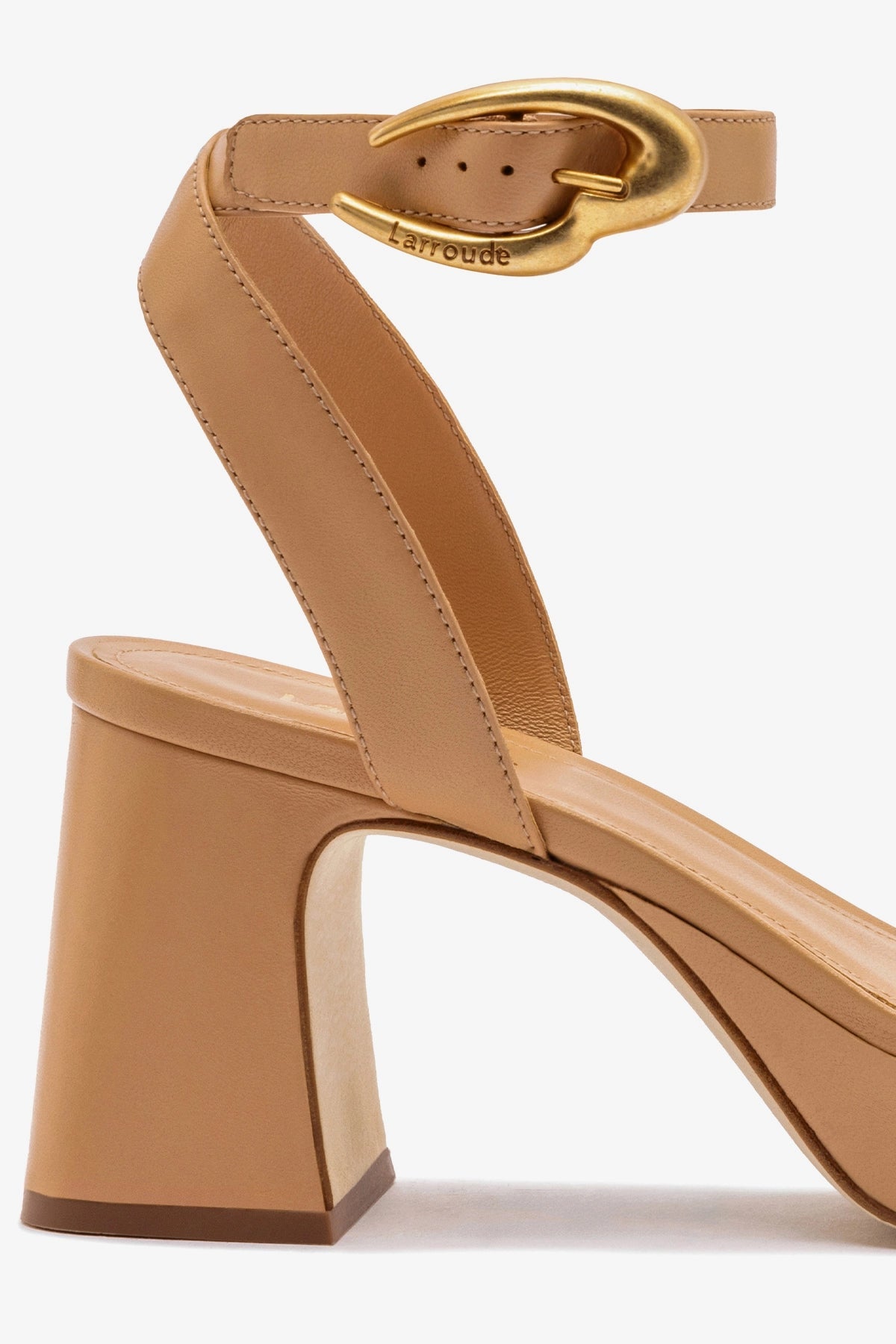 Dolly Verona Low Sandal In Tan Leather - Larroude
