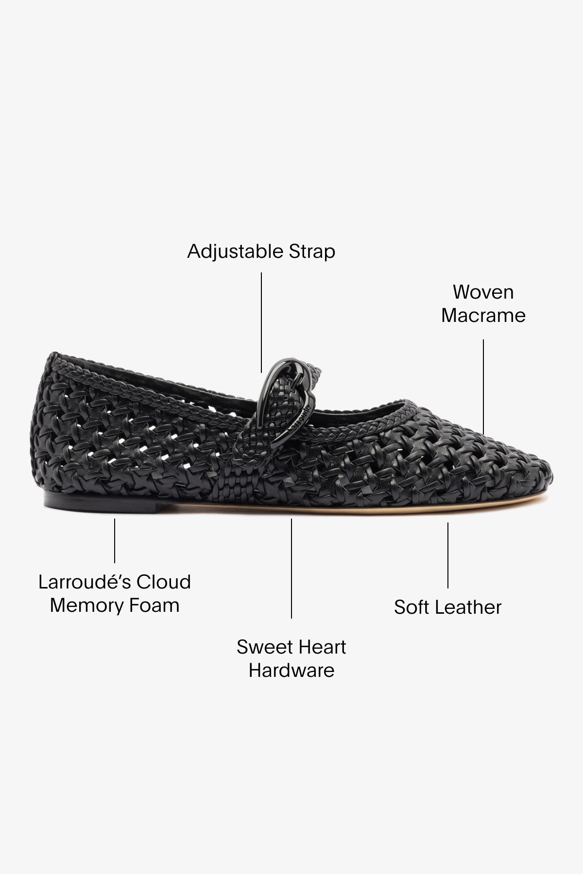 Verona New Macrame In Black Leather - Larroude