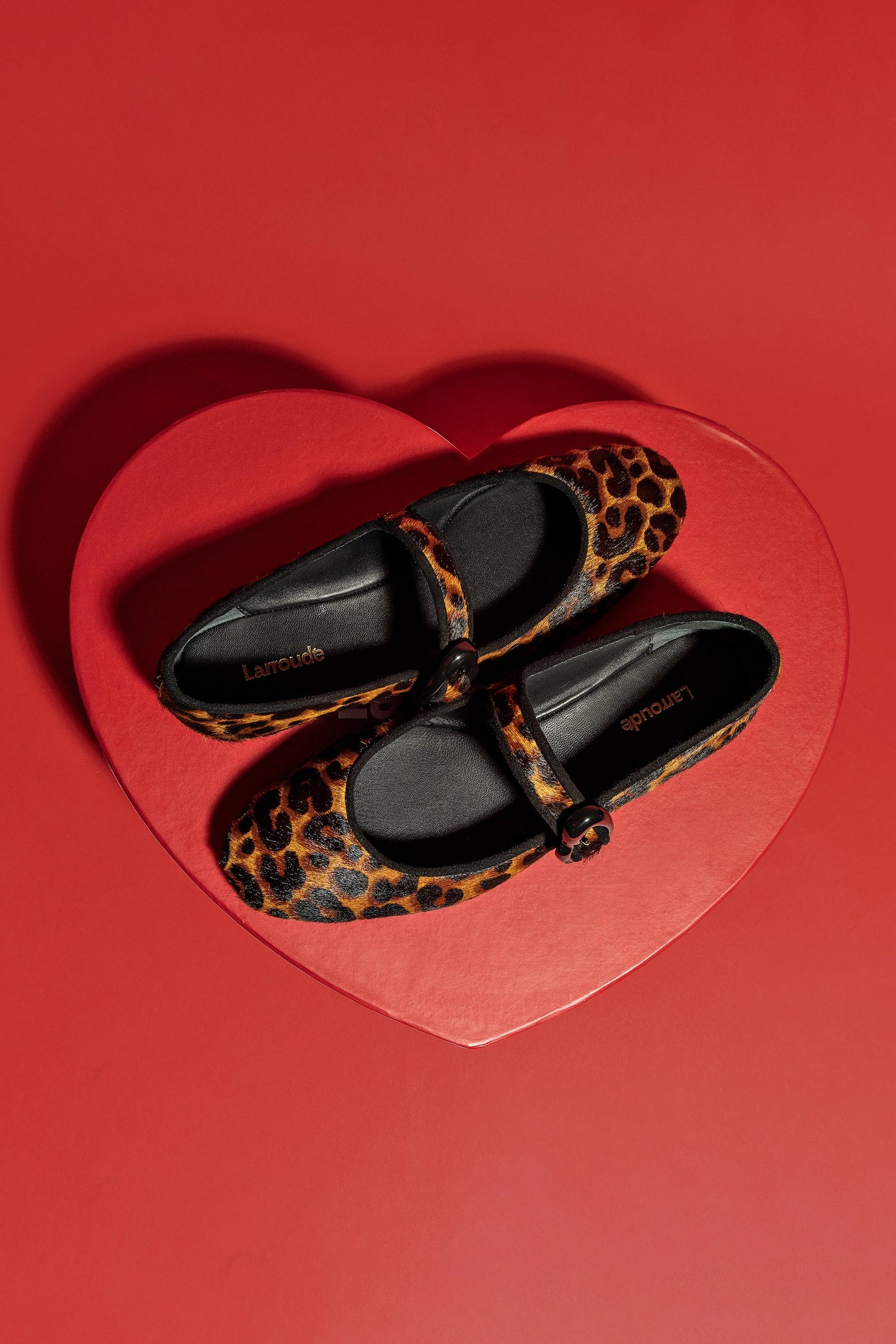 Verona Ballet Flat In Leopard Print Calf Hair - Larroude