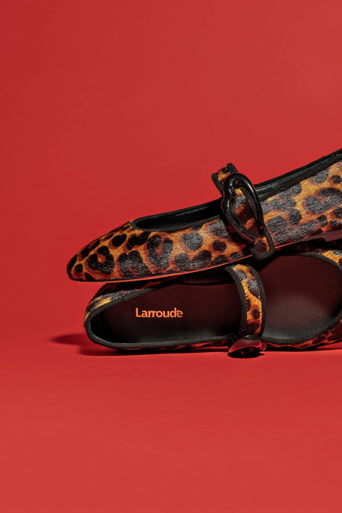 Verona Ballet Flat In Leopard Print Calf Hair - Larroude