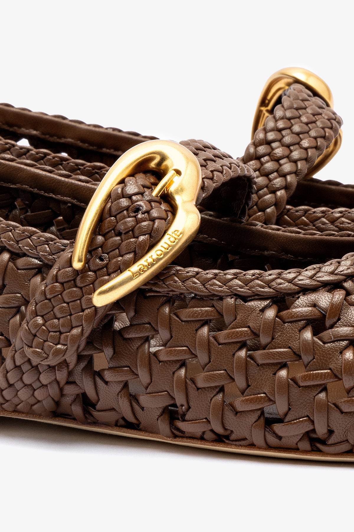 Verona New Macrame In Burnt Umber Leather - Larroude