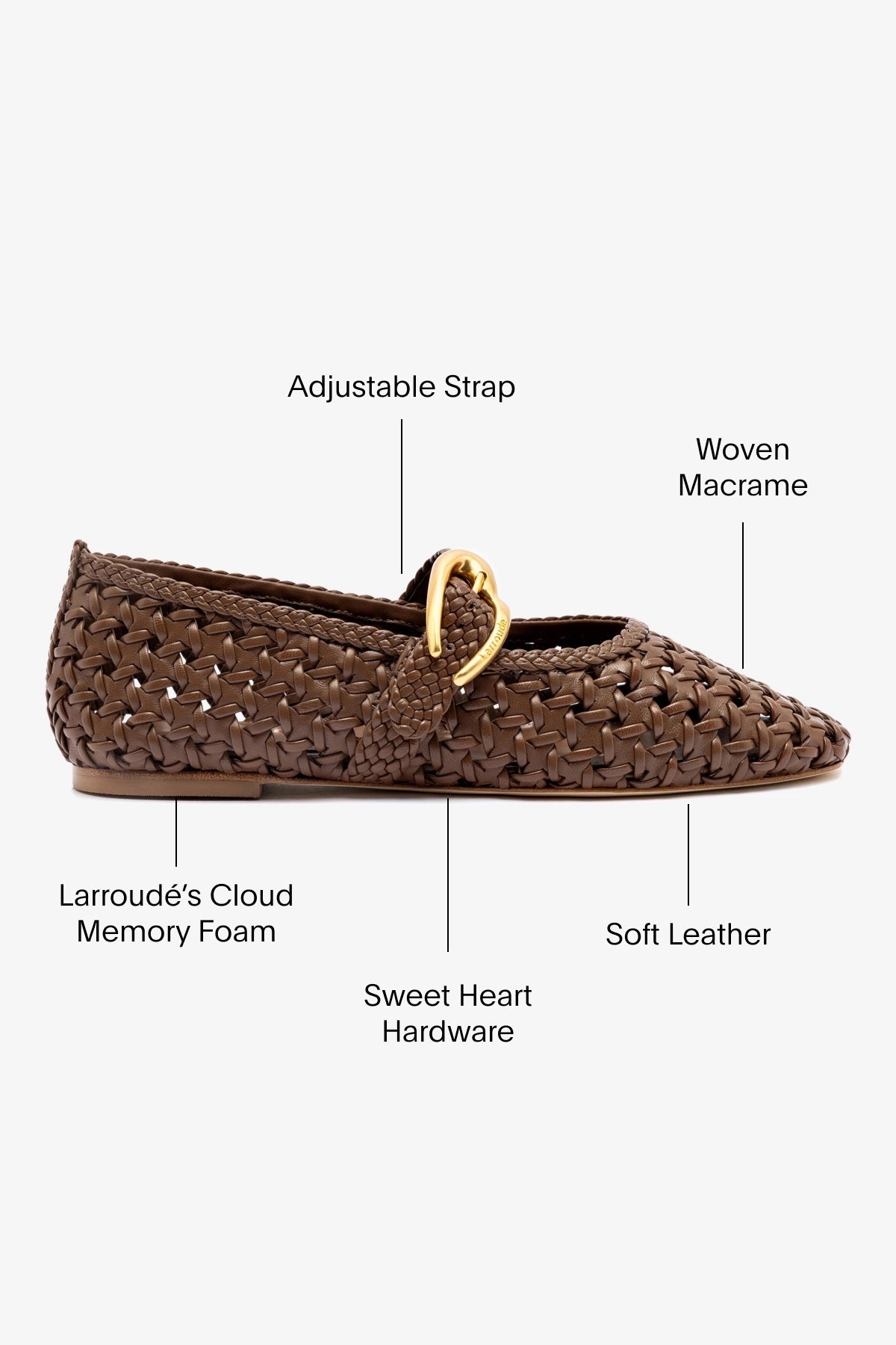 Verona New Macrame In Burnt Umber Leather - Larroude