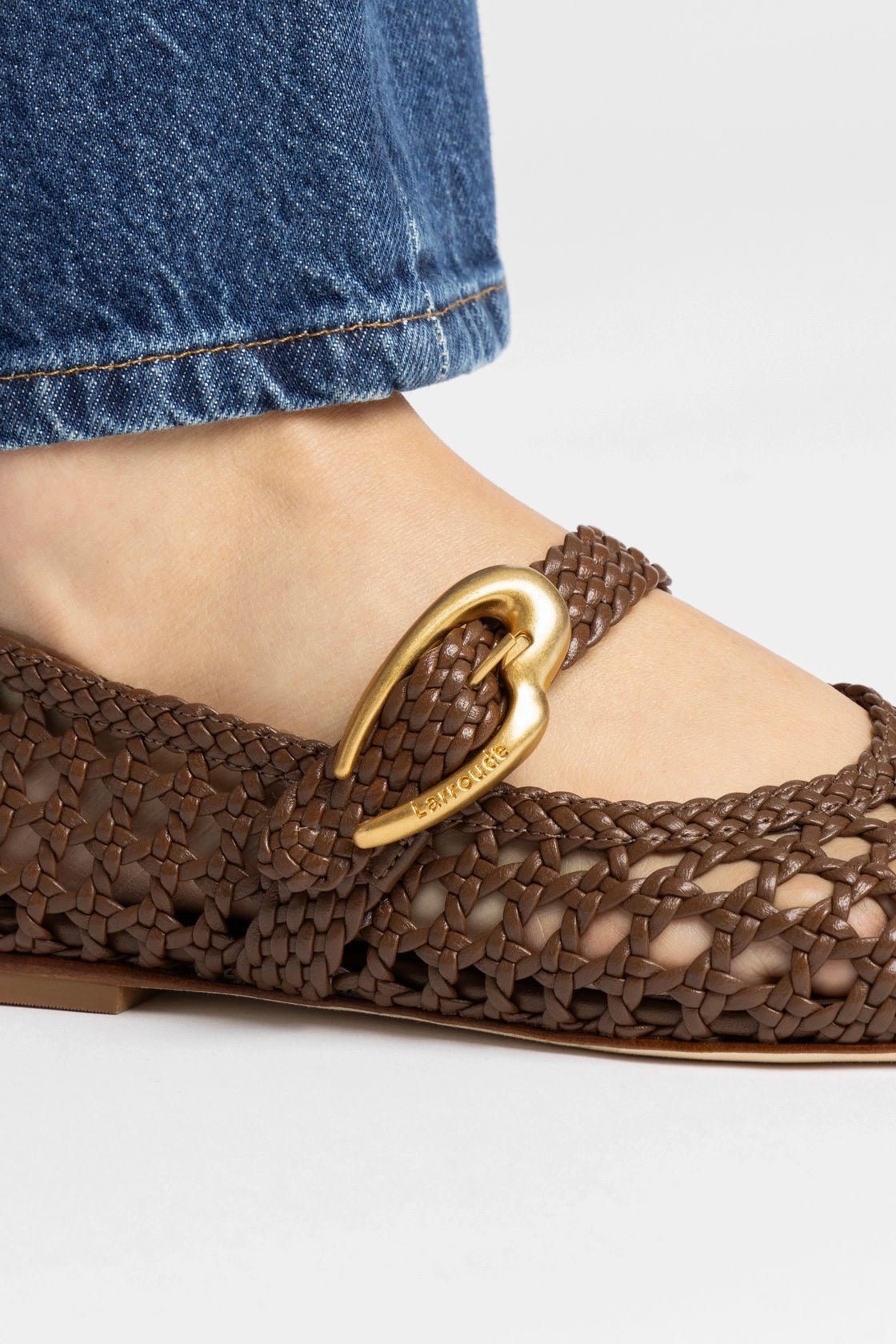 Verona New Macrame In Burnt Umber Leather - Larroude