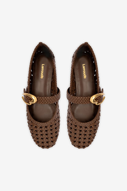 Verona New Macrame In Burnt Umber Leather - Larroude