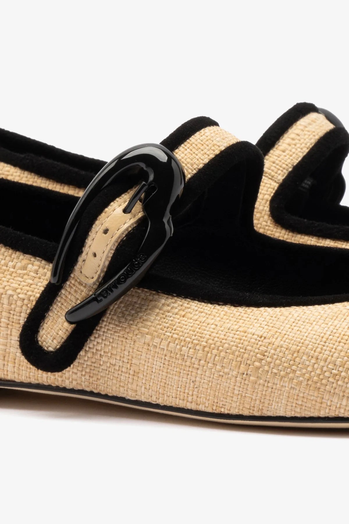 Verona Ballet Flat Beige Raffia - Larroude