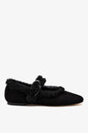 Black Suede And Black Shearling
