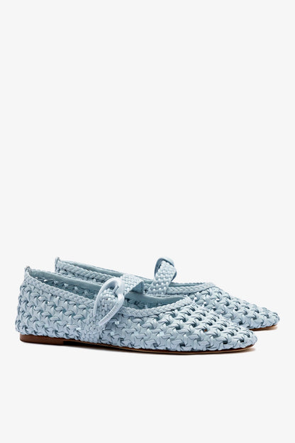 Verona Macrame Ballet Flat In Maya Leather - Larroude