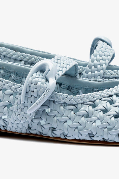 Verona Macrame Ballet Flat In Maya Leather - Larroude