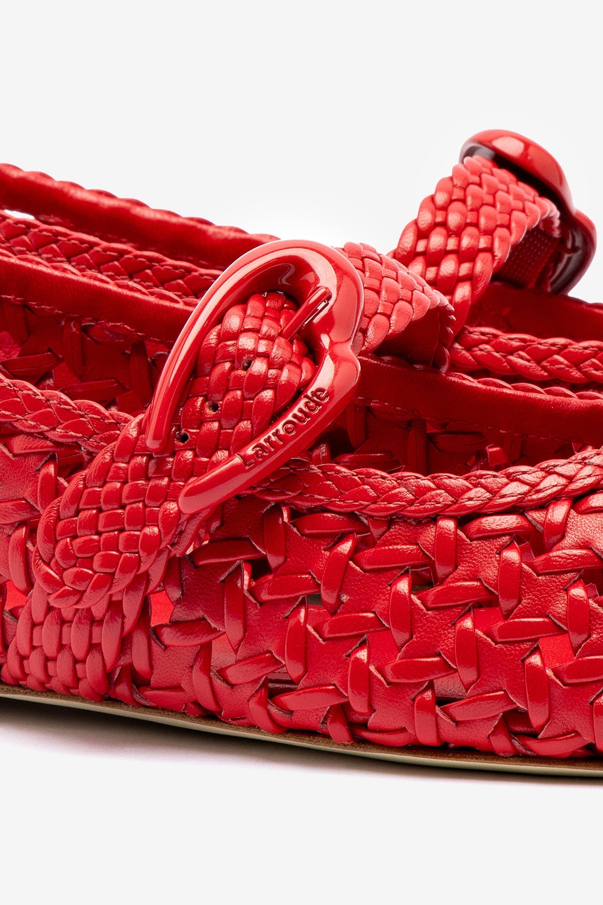 Verona New Macrame In Scarlet Leather - Larroude