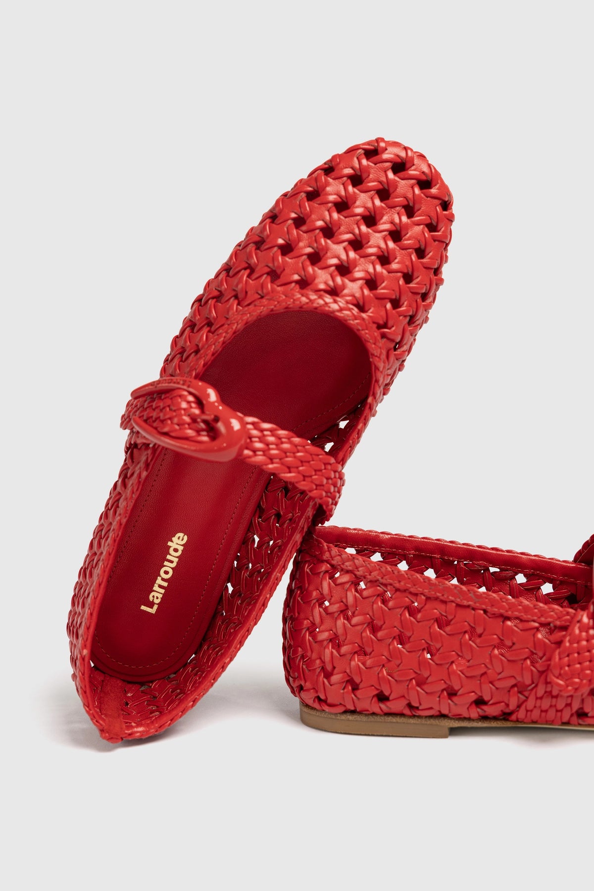 Verona New Macrame In Scarlet Leather - Larroude
