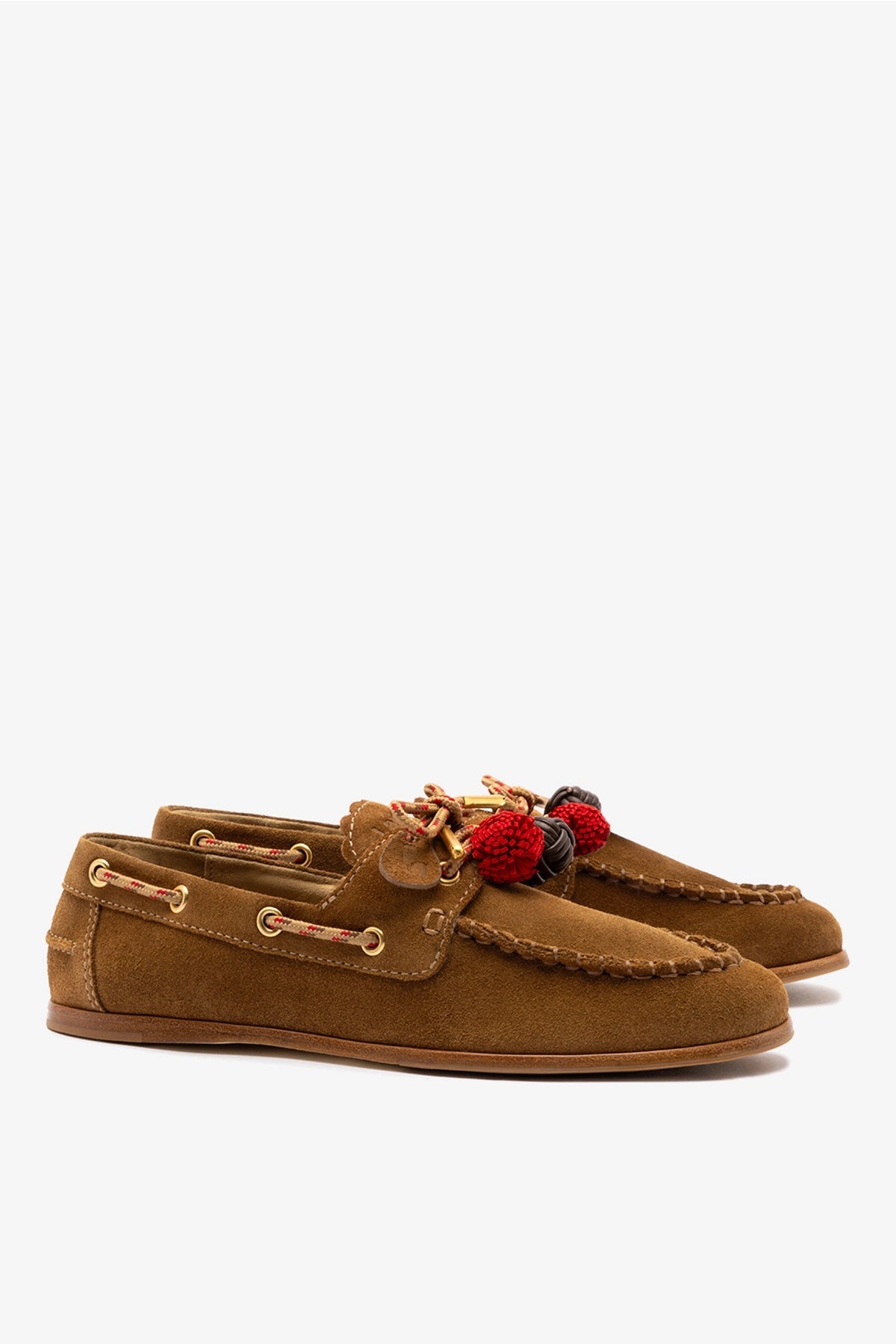 Cyprus Boat Shoe In Russet Suede - Larroude
