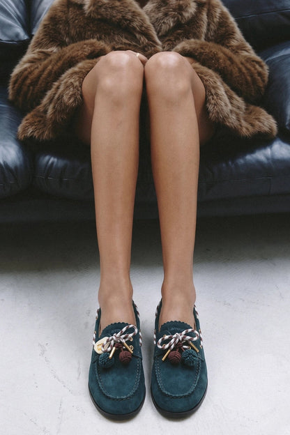 Cyprus Boat Shoe Deepsea Suede - Larroude