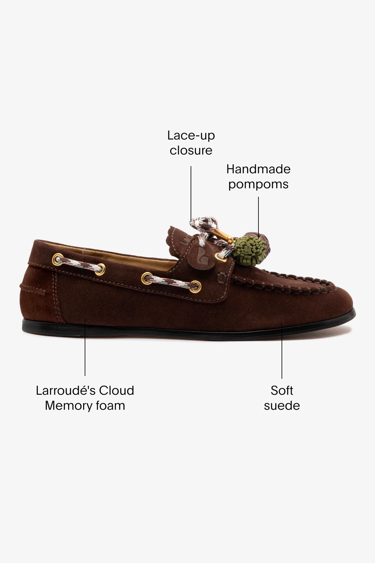 Cyprus Boat Shoe In Brown Suede - Larroude