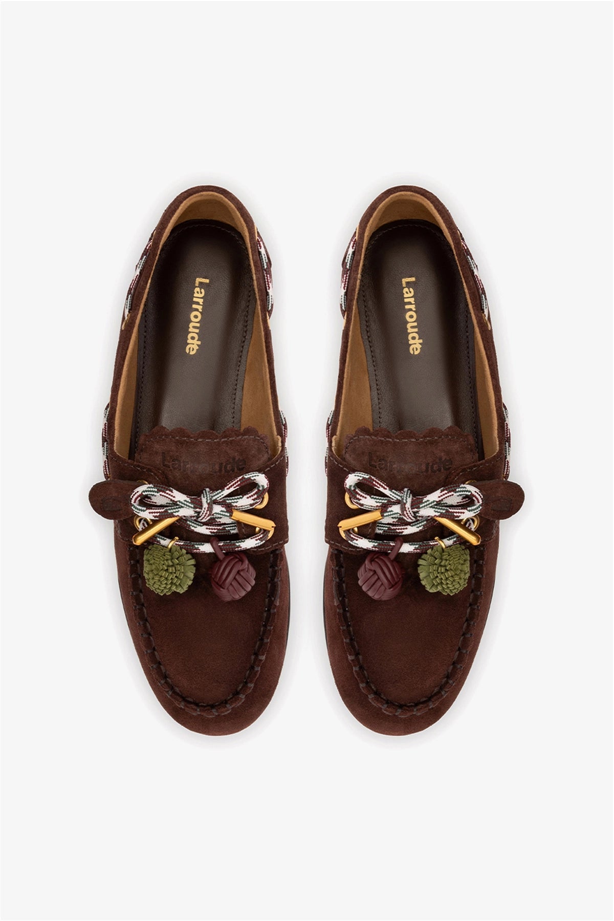 Cyprus Boat Shoe In Brown Suede - Larroude
