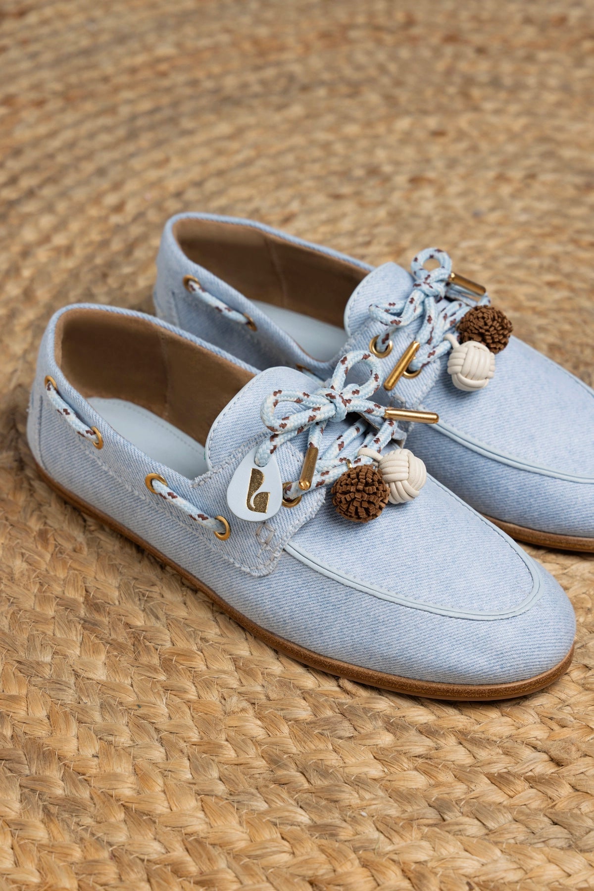 Cyprus Boat Shoe In Maya Denim - Larroude