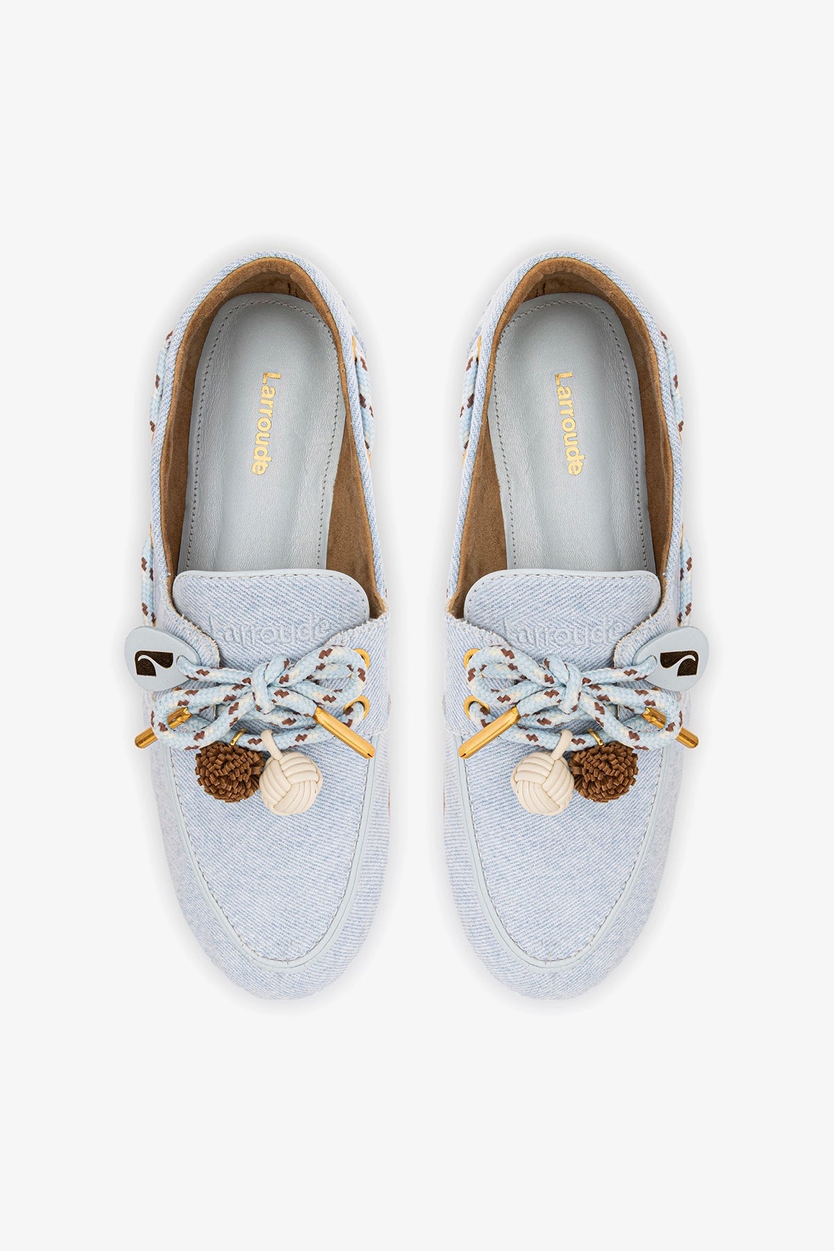 Cyprus Boat Shoe In Maya Denim - Larroude