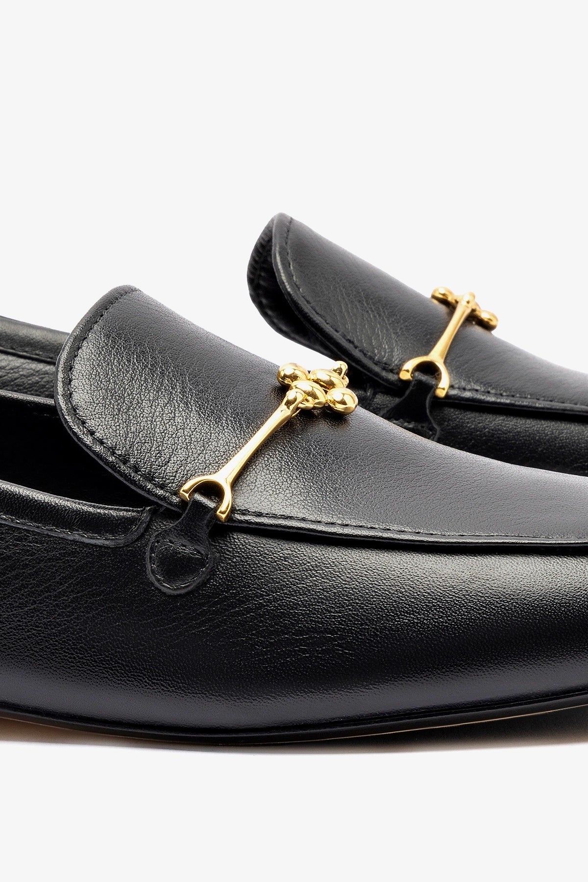 Katherine Loafer In Black Leather - Larroude