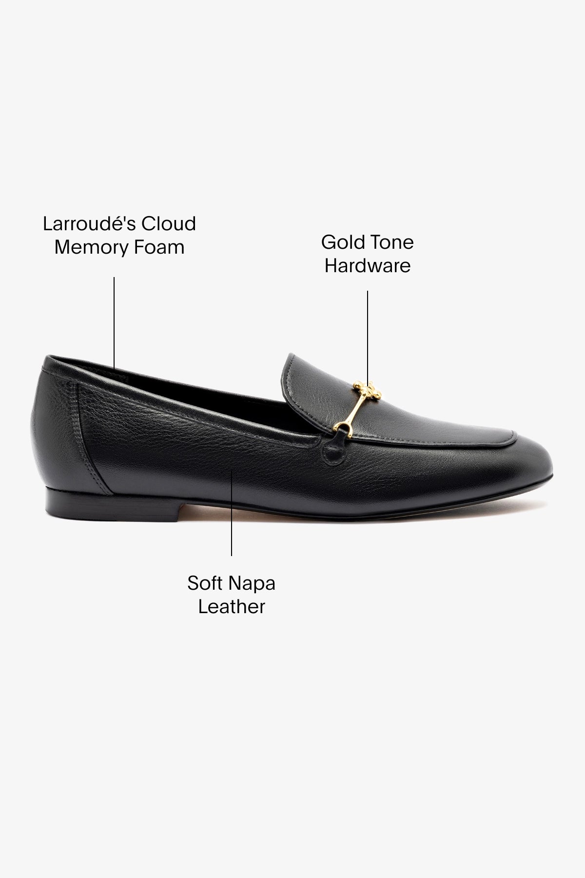 Katherine Loafer In Black Leather - Larroude