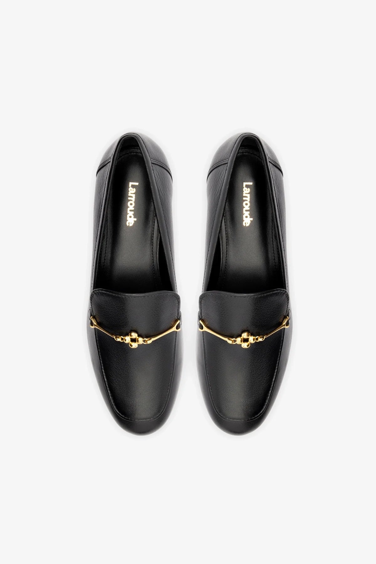 Katherine Loafer In Black Leather - Larroude