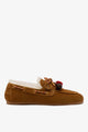Russet Suede and Natural Shearling