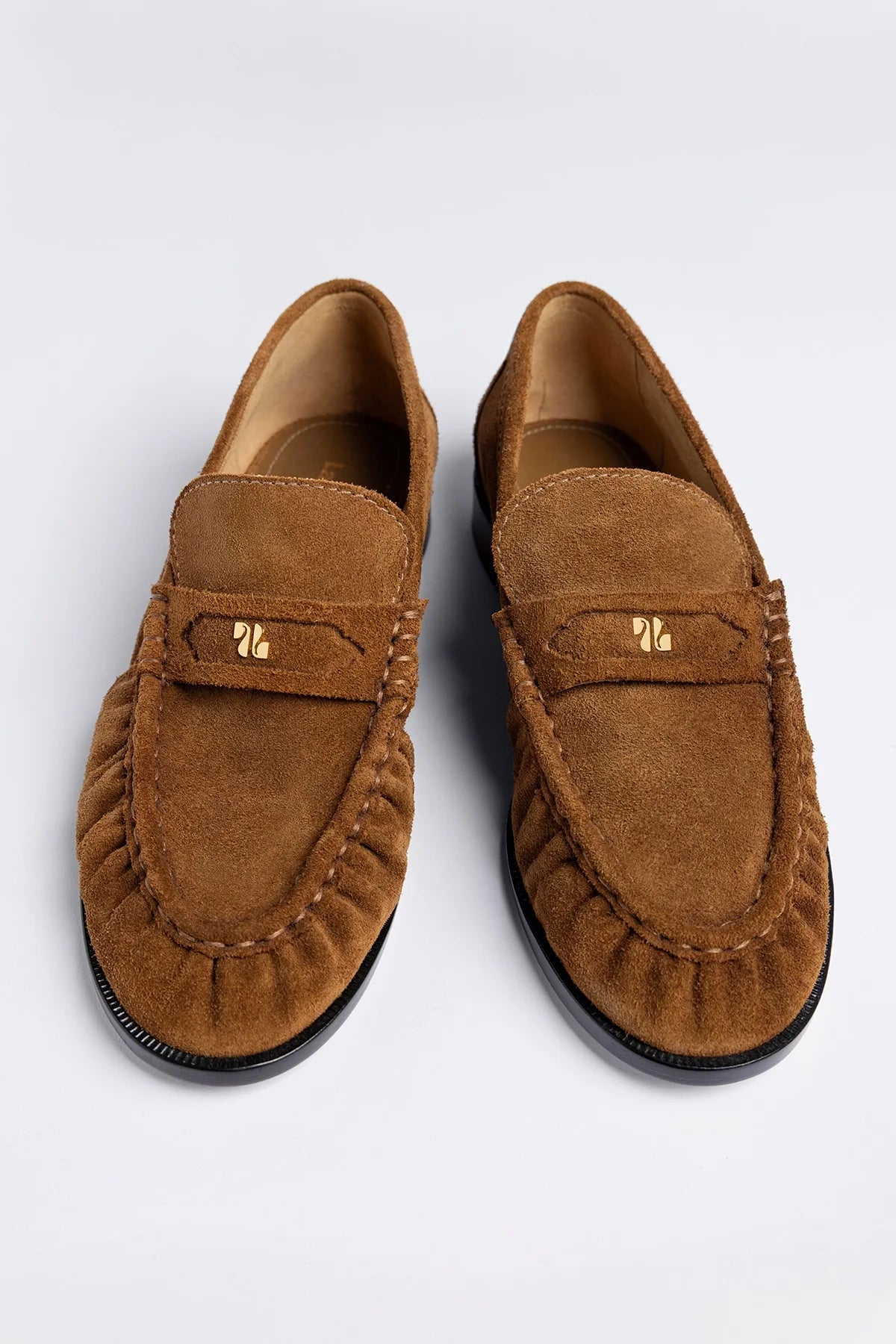 Suki Soft Loafer In Russet Suede - Larroude