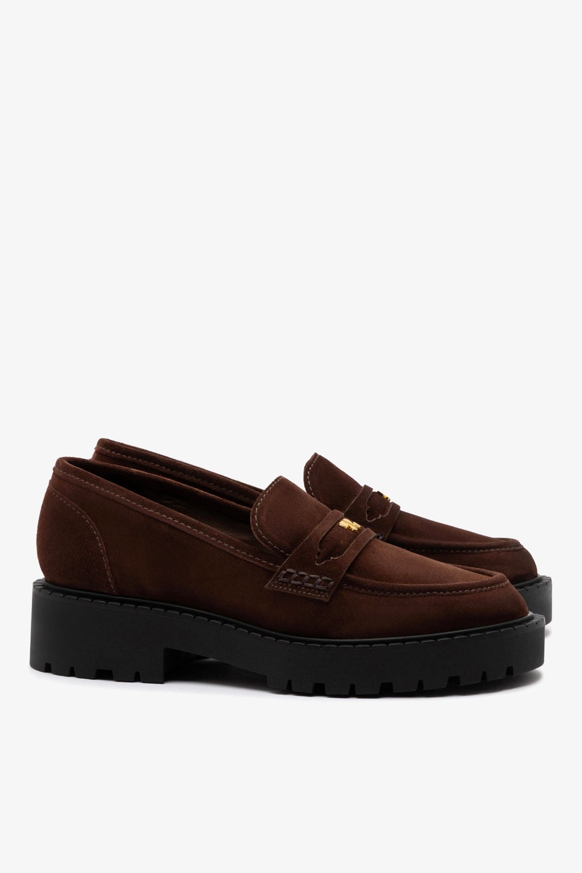 Suki Lugsole Loafer In Brown Suede - Larroude
