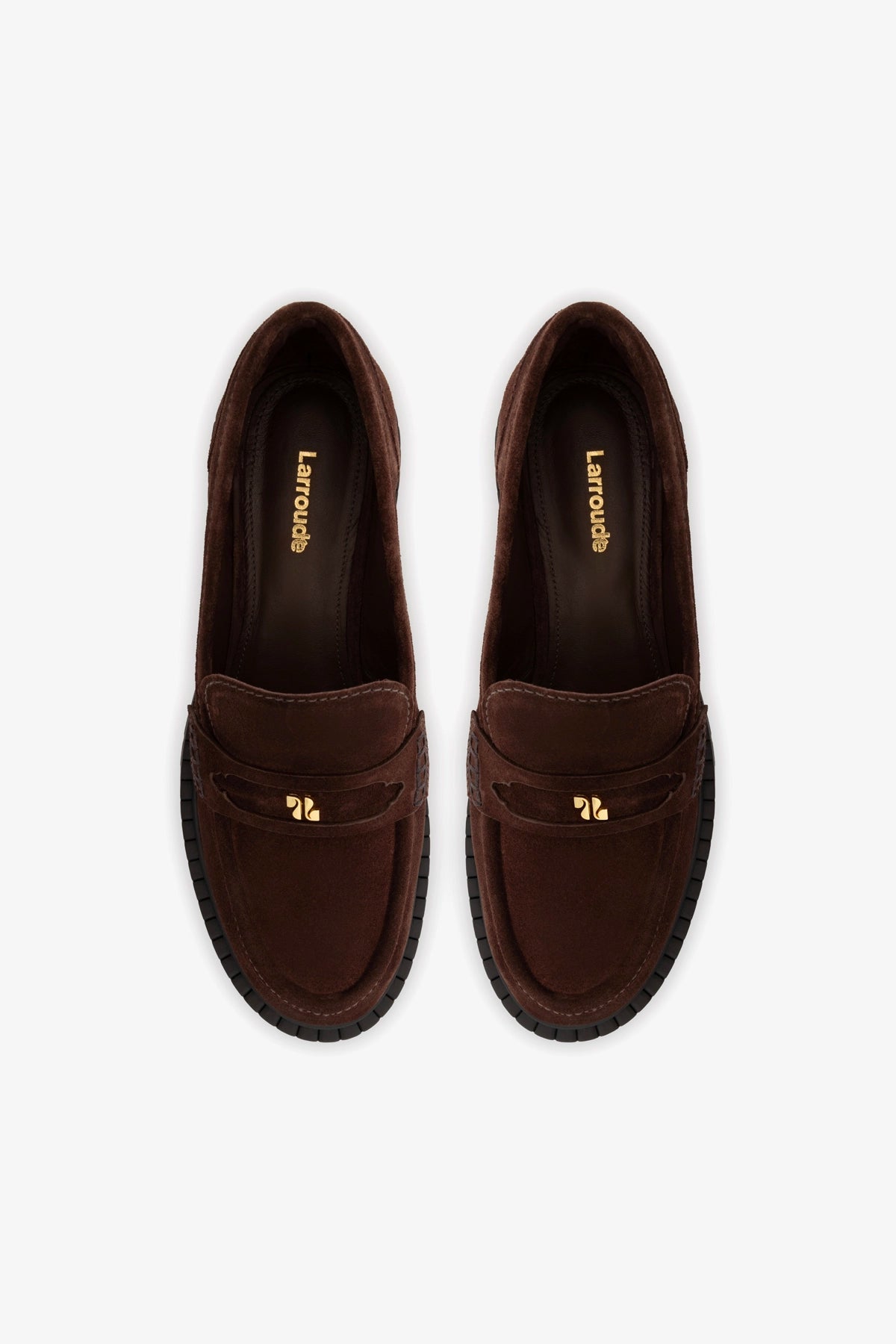 Suki Lugsole Loafer In Brown Suede - Larroude