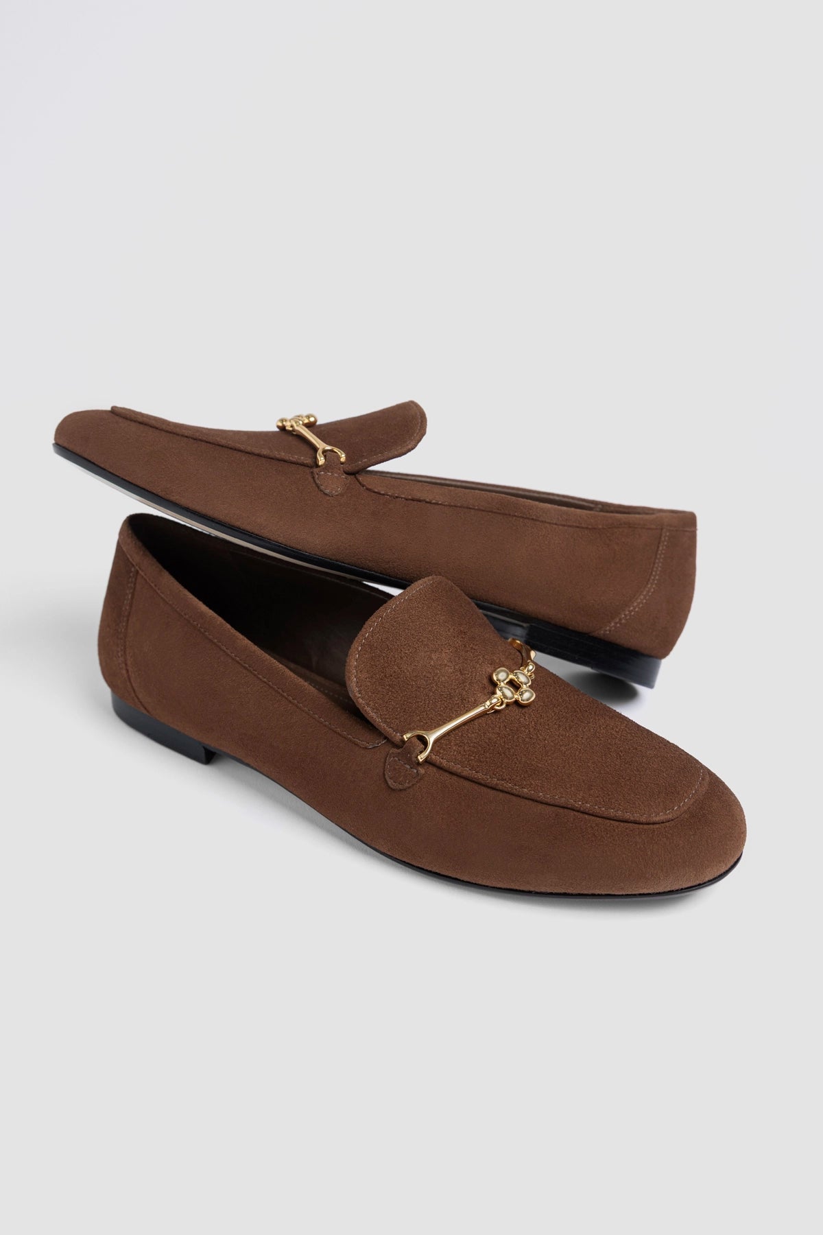 Katherine Loafer Burnt Umber Suede - Larroude
