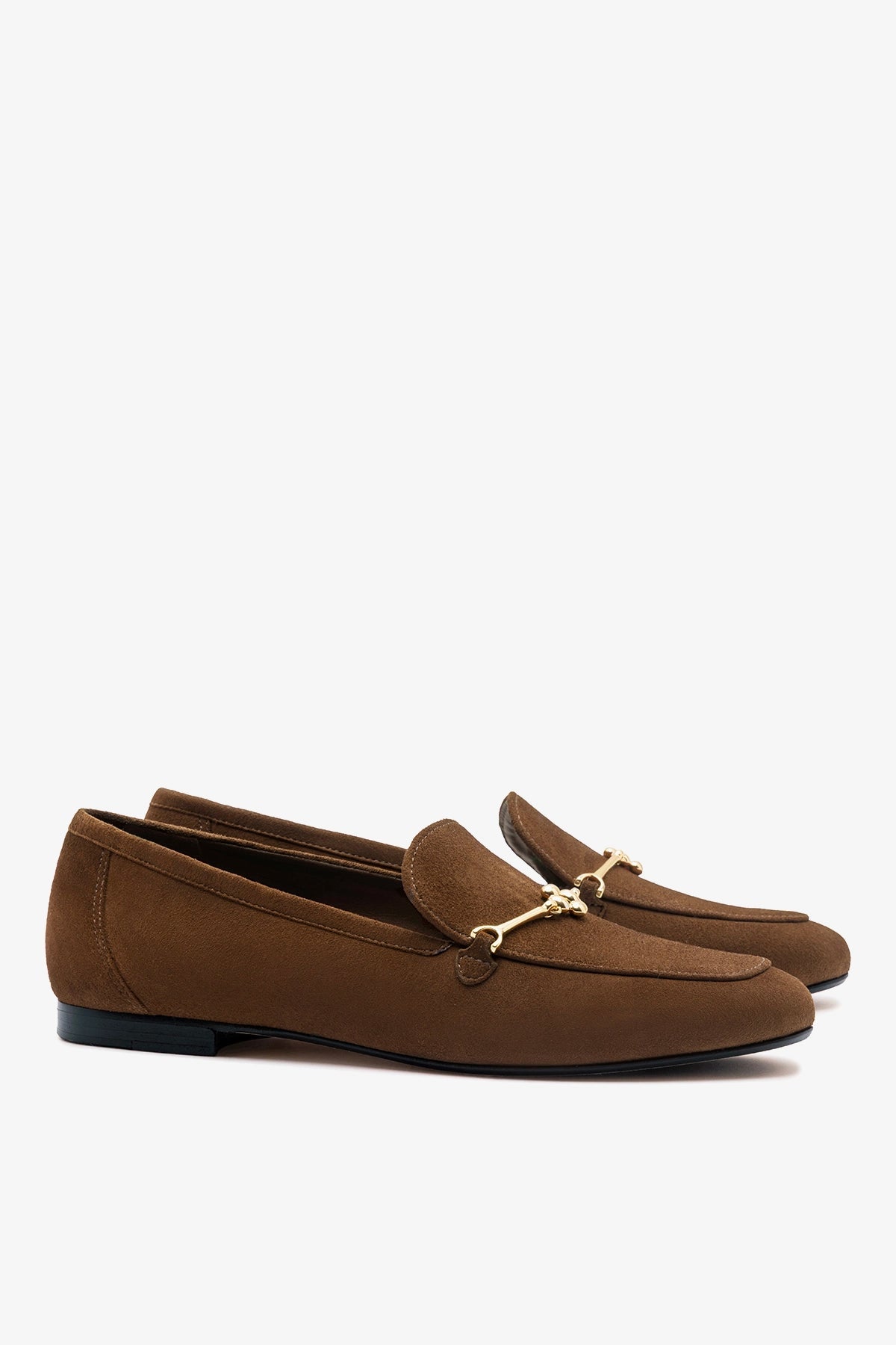 Katherine Loafer Burnt Umber Suede - Larroude