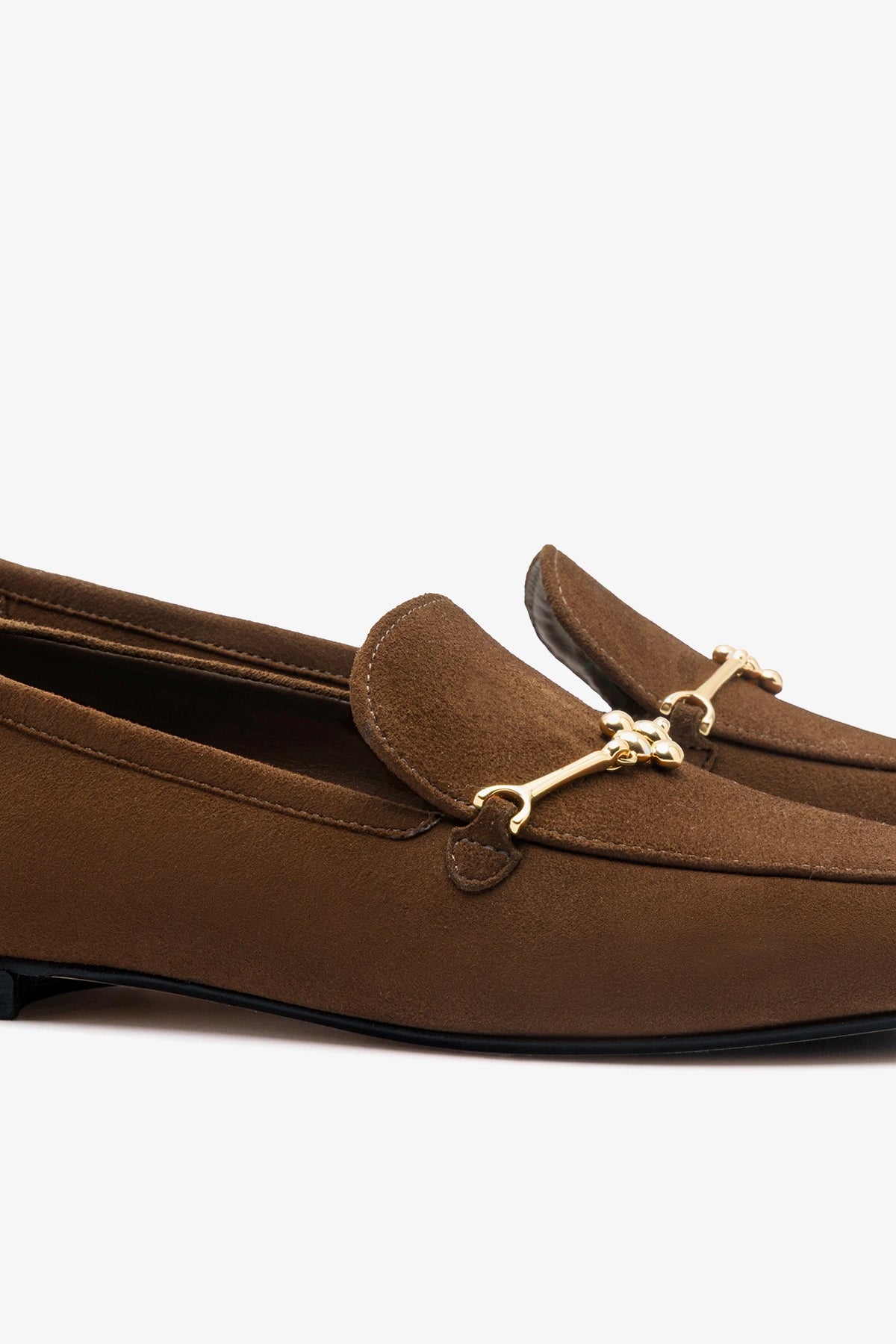 Katherine Loafer Burnt Umber Suede - Larroude