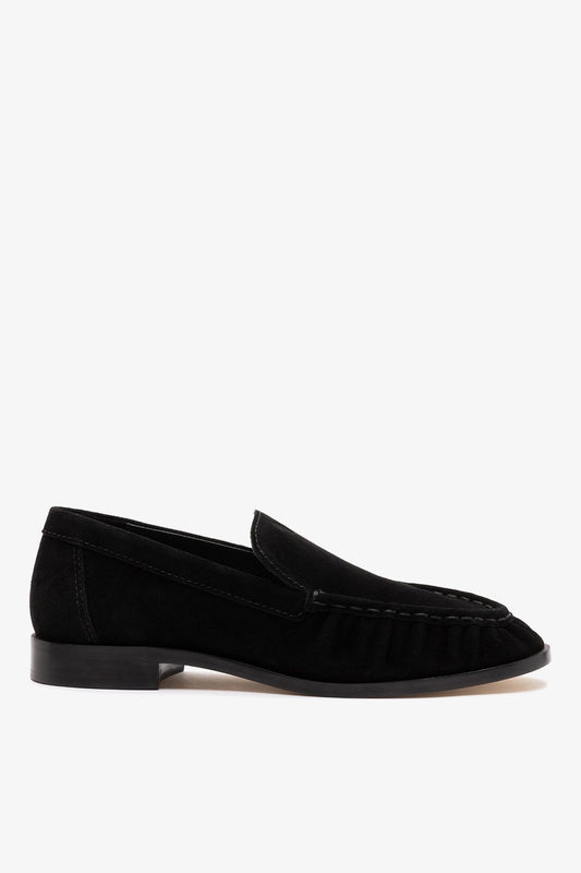 Margaux Loafer In Black Suede - Larroude