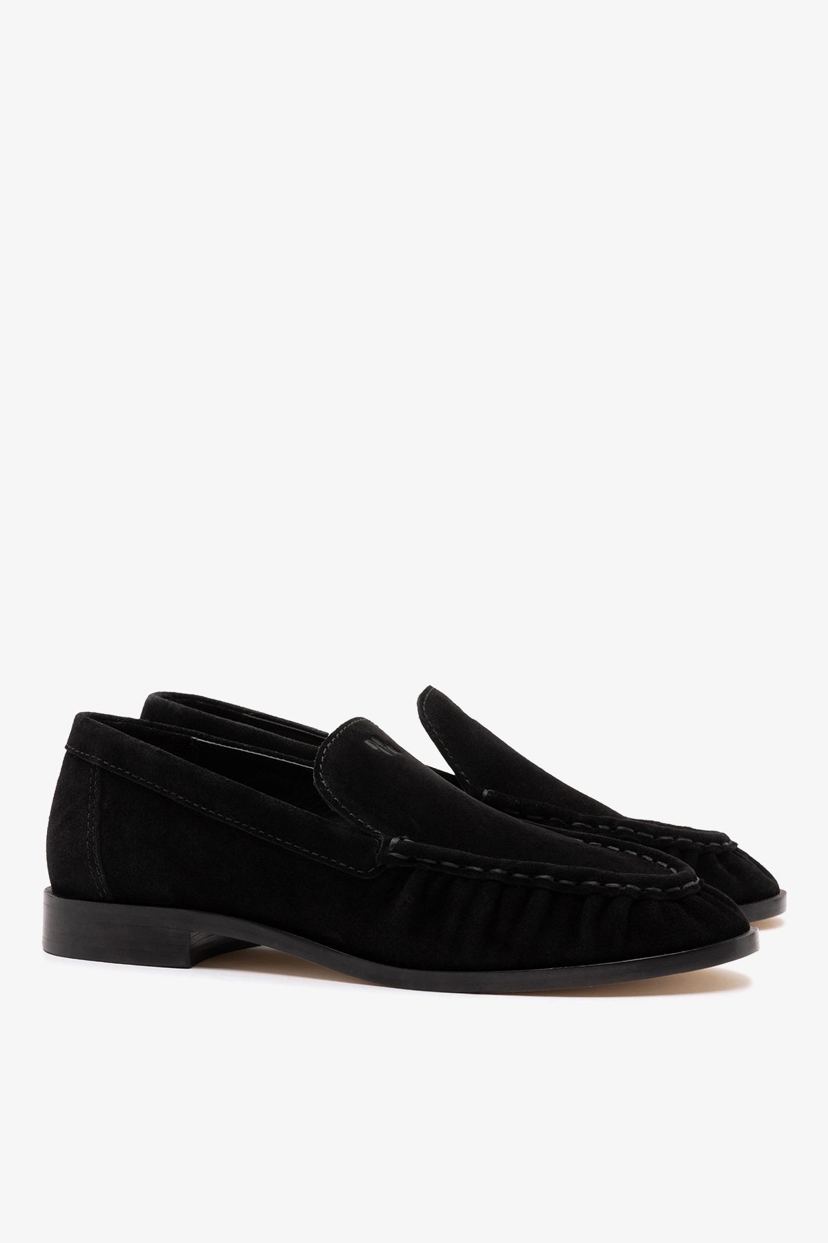 Margaux Loafer In Black Suede - Larroude