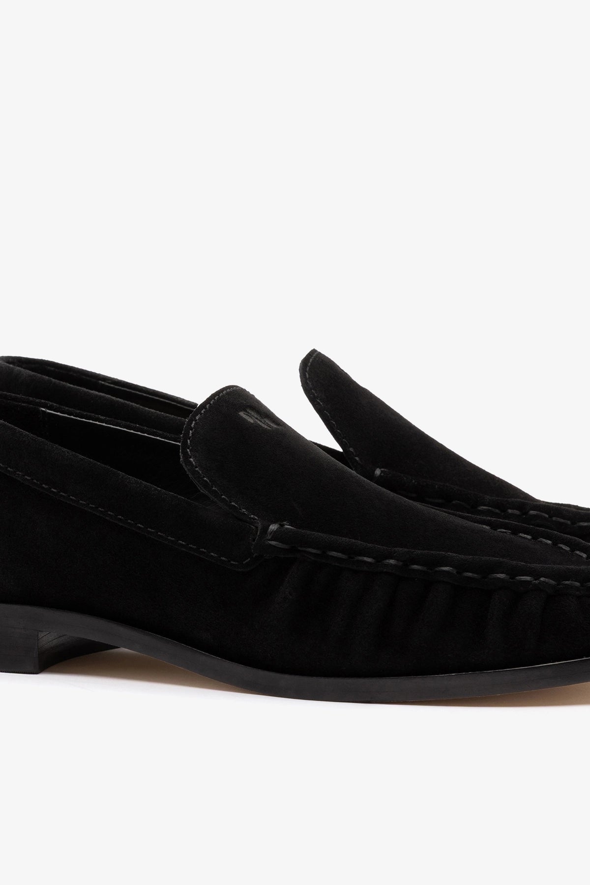 Margaux Loafer In Black Suede - Larroude