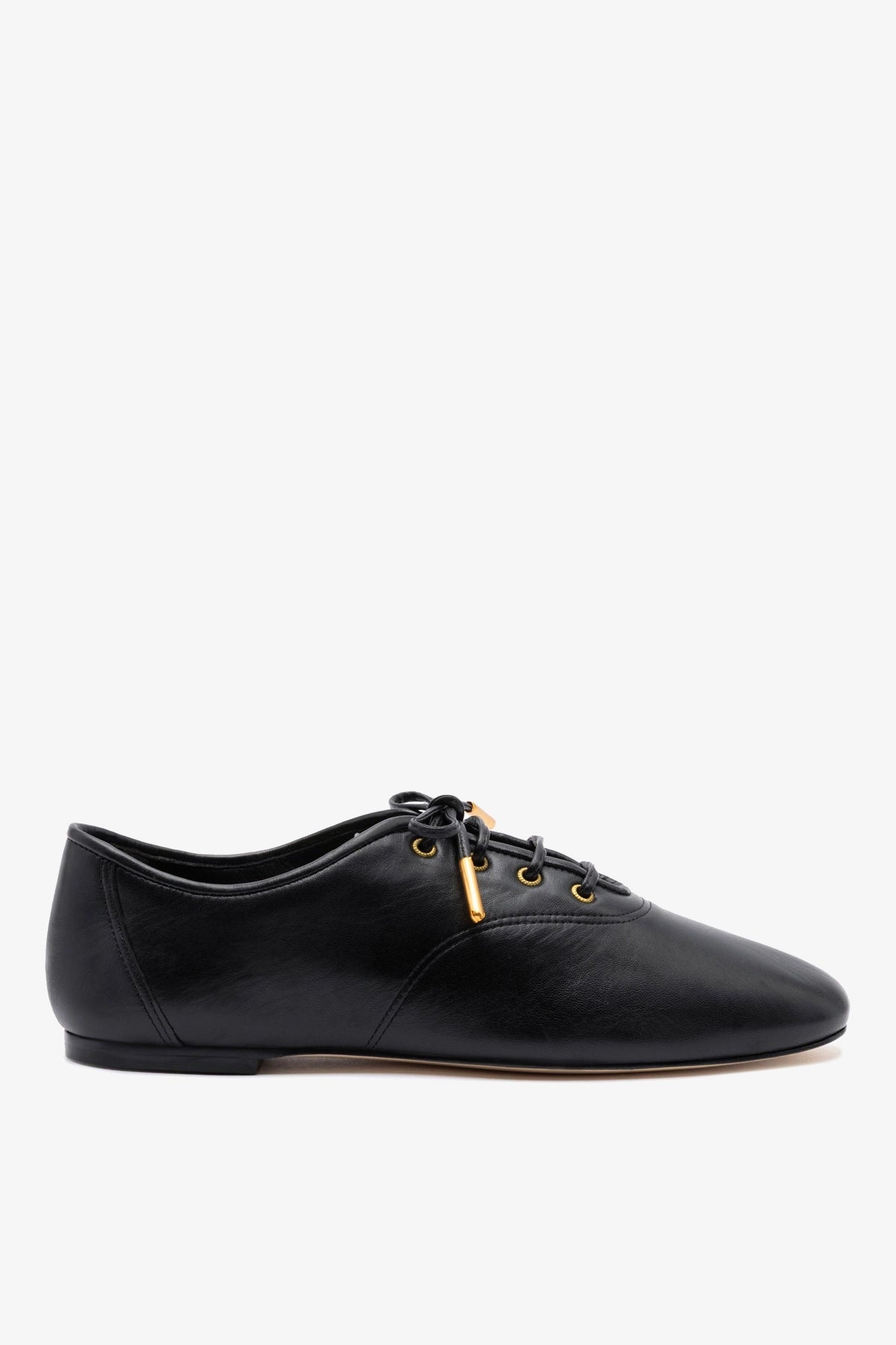 Liza Sneaker In Black Leather - Larroude