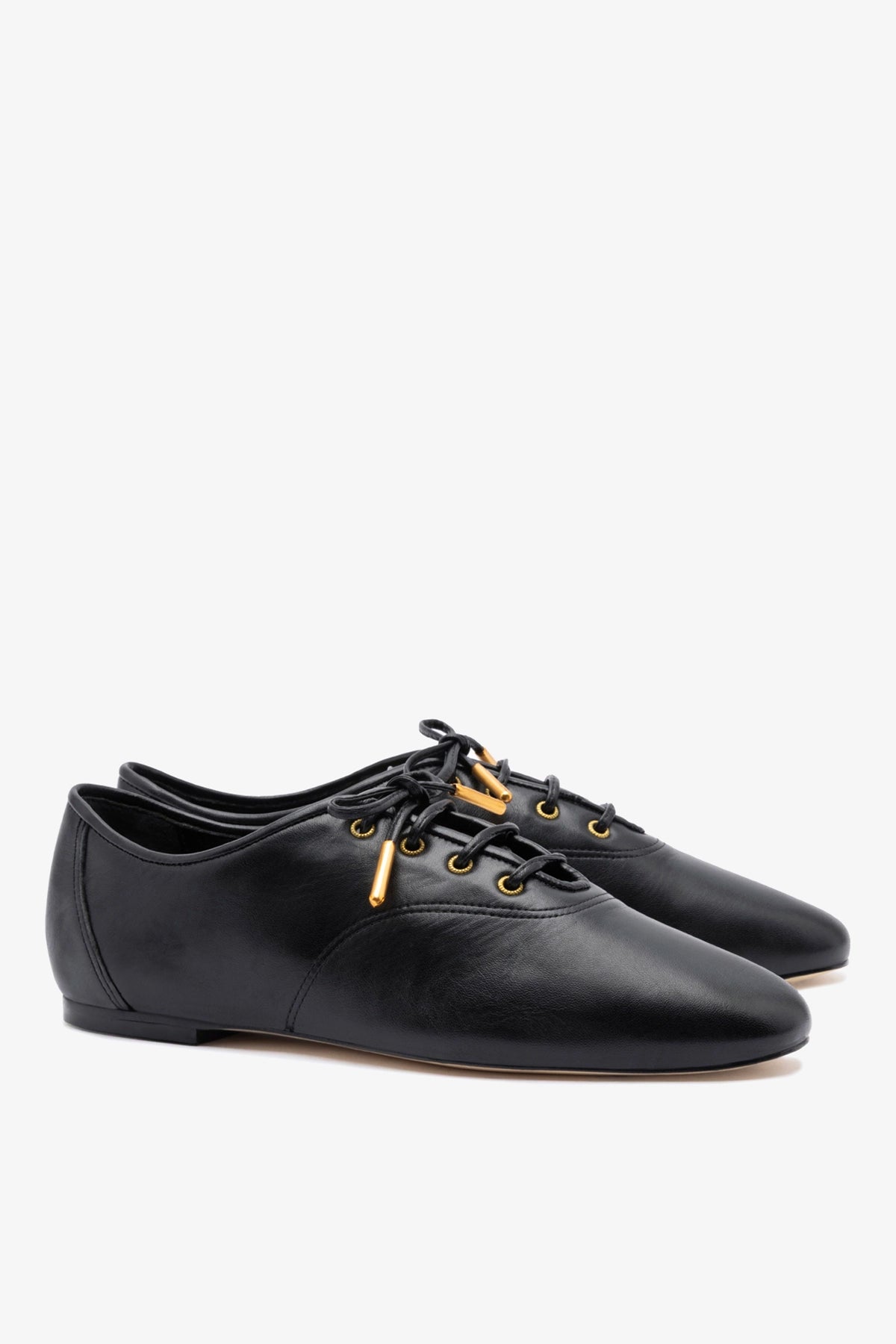 Liza Sneaker In Black Leather - Larroude