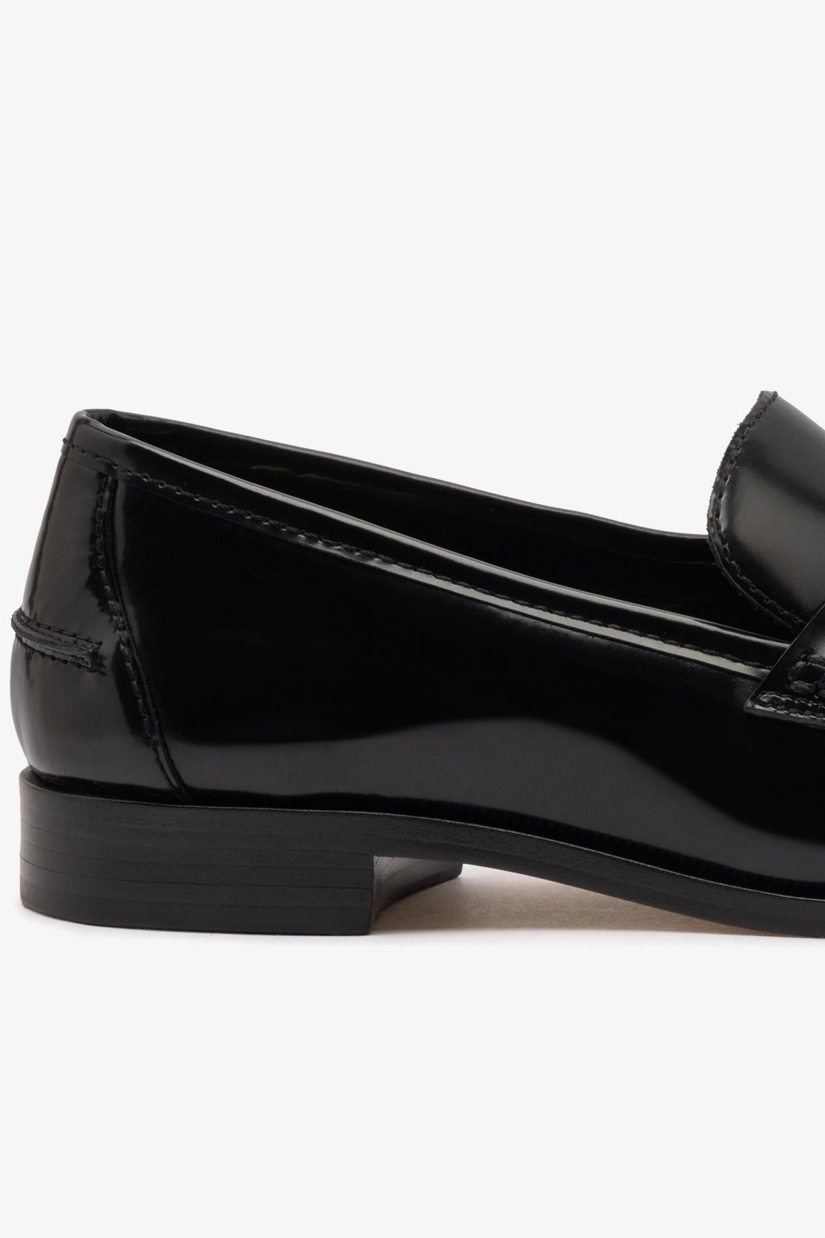 Larroudé x Parke Loafer In Black Box Leather - Larroude