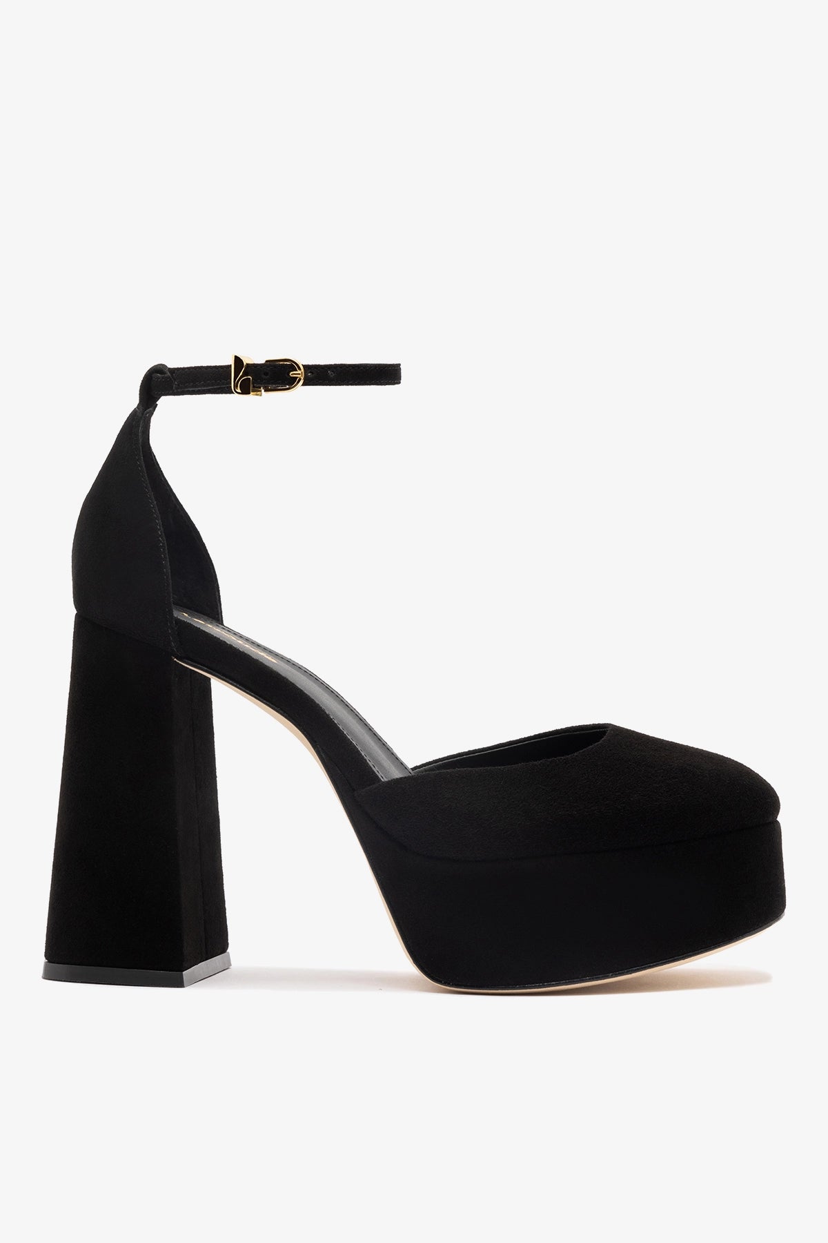 Ari Pump In Black Suede - Larroude