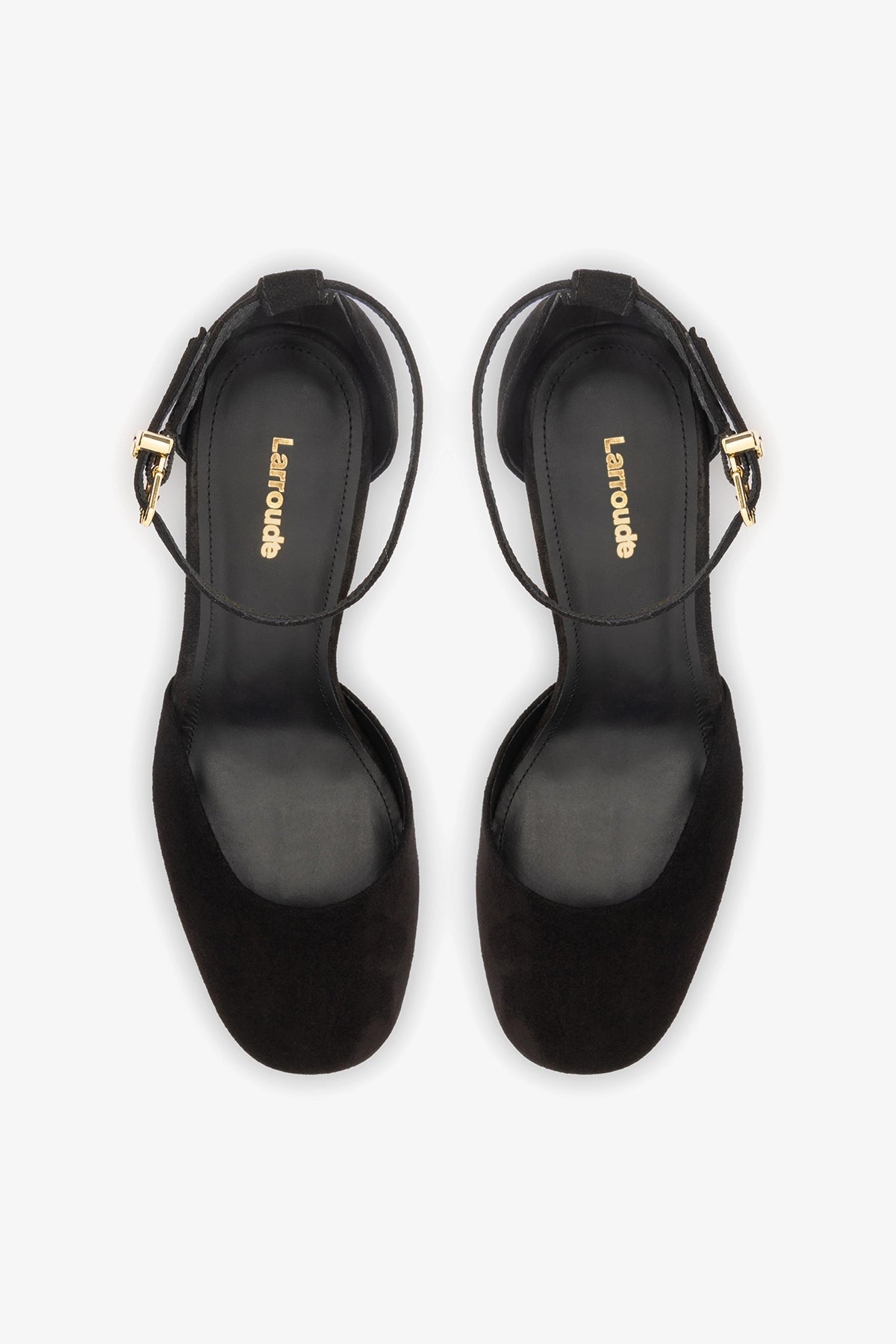 Ari Pump In Black Suede - Larroude