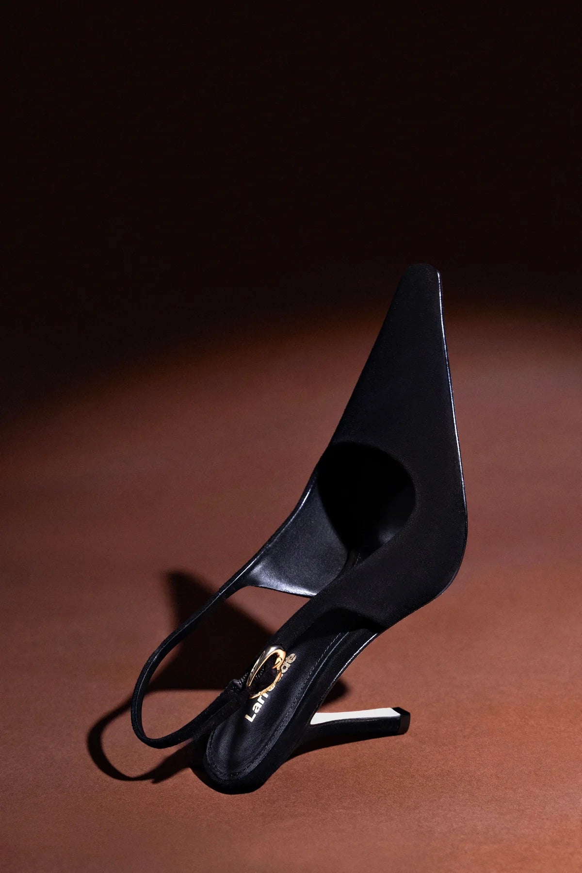 Carine Pump In Black Leather - Larroude