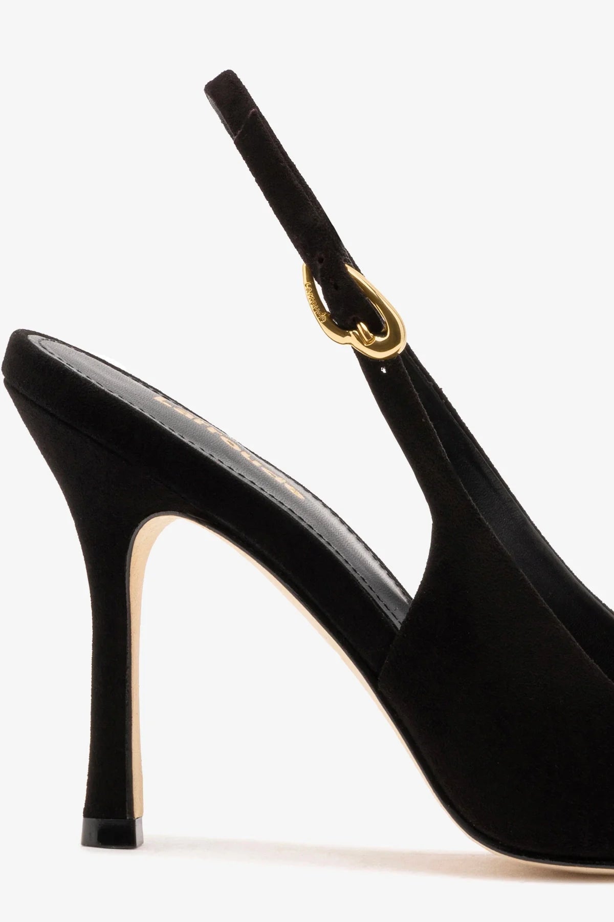 Carine Pump In Black Leather - Larroude