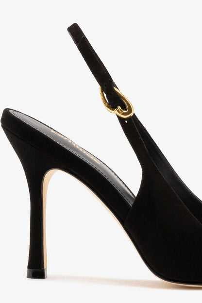 Carine Pump In Black Leather - Larroude