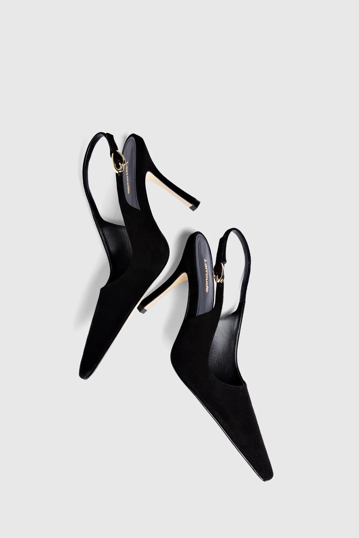 Carine Pump In Black Leather - Larroude