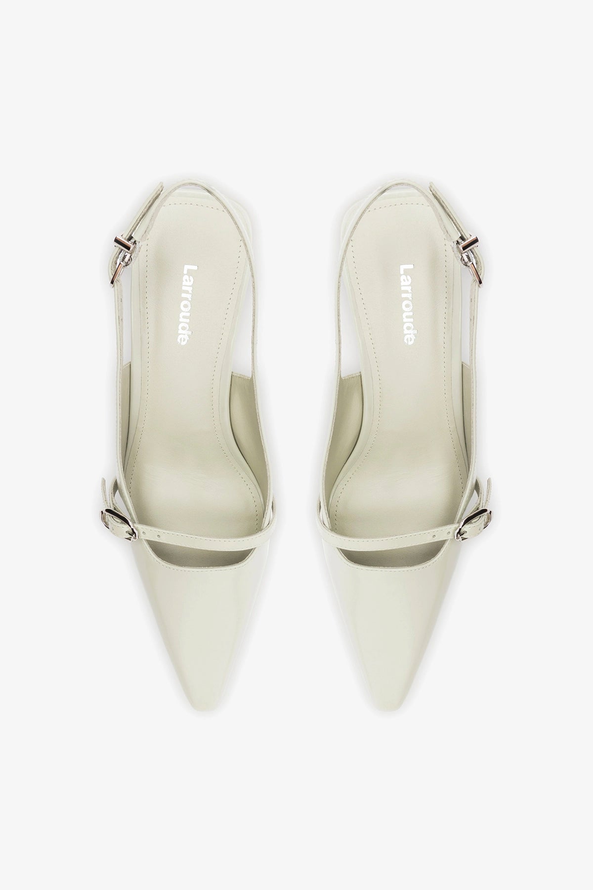 Ines Pump Gray Leather - Larroude
